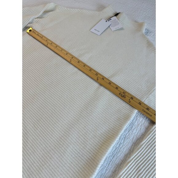 REISS Lila-Clean Turtle Neck Ribbed Pullover Long Sleeve Sweater SZ S NEW Cream - Picture 10 of 12